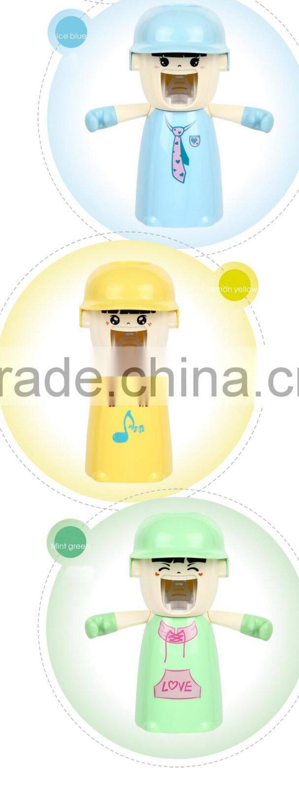 kids automatic toothpaste dispenser toothbrush holder tumbler set