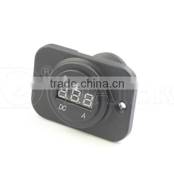 Car DC Digital Power Outlet Automotive Ammeter Socket