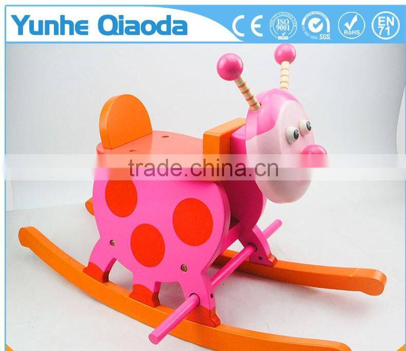 Child Wooden Rocking insect Rocker insect Wooden Rocker,Wooden Horse Rocker,Wooden Toy Rocker Produc