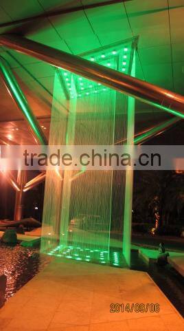 2016 New style waterfall graphical digital water curtain fountain