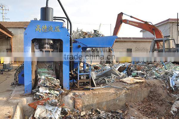 Hydraulic PLC Control Metal Scrap Metal Baler and Shear Machine