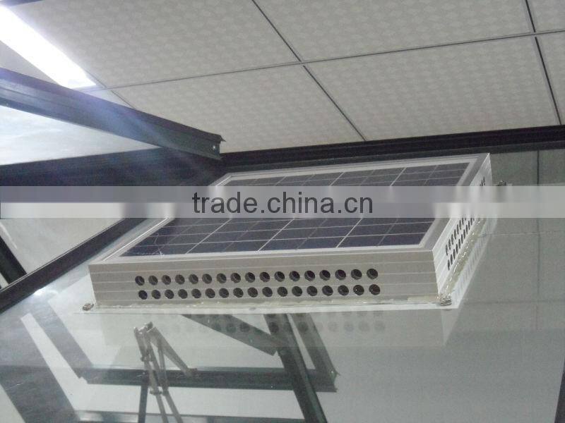 grand technology 15W/12V DC Solar Thermostatic Ventilator Fan Vent for greenhouse use