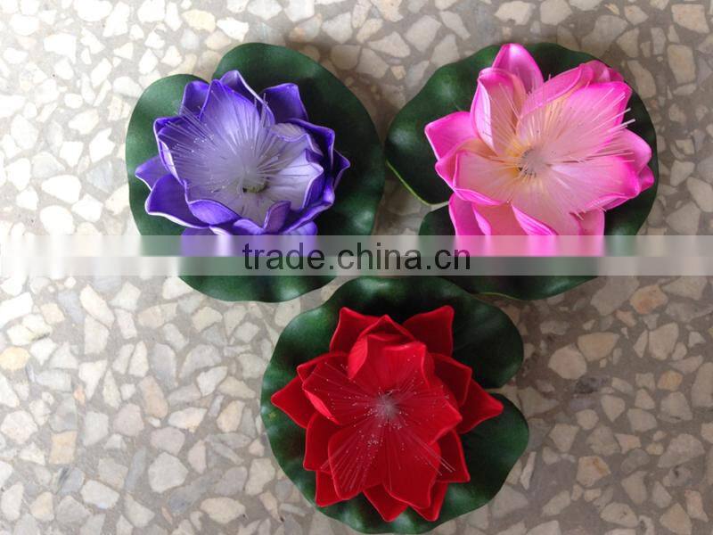 waterproof LED lotus light fiber optic lotus