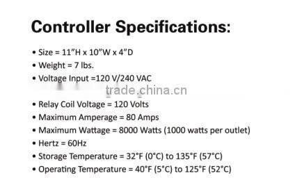 Hydroponic lighting system controller hydra 8 24 Hour Timer Switch / 24 hours mechanical timer / 24hrs grounded grow light timer