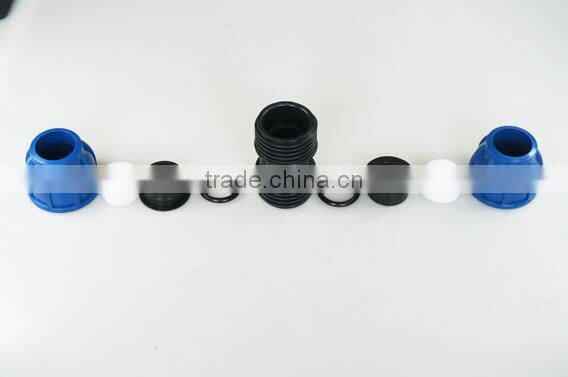 irrigation system HDPE Pipe fitting PP Compression Fittings