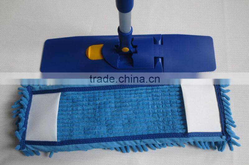 Scalable Long Handle Flat Floor Mop With Chenille Mop Head
