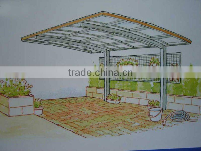Aluminum outdoor used villa carport, cheap mental carport