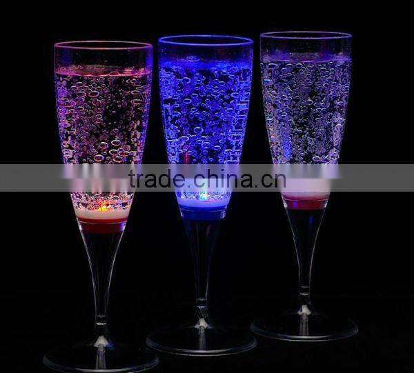 led light drinking glass Liquid activated for party