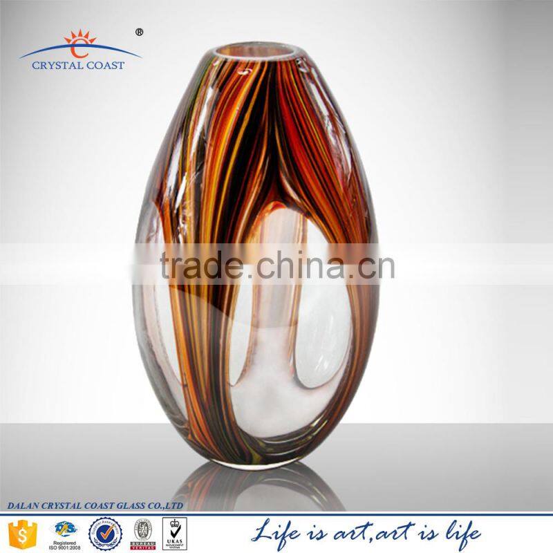 round clear glass decorative home decor vase for flower,crystal home decorative items