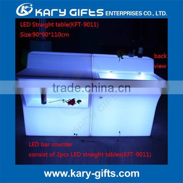 Commercial Used Illuminated Pub Furniture LED Bar Counter
