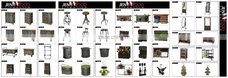 Industrial Adjustable Height Swivel Bar Stool