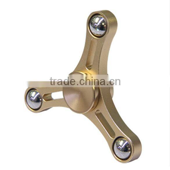 Hot selling metal fidget spinner and high speed metal wind hand spinner Anti Stress Tri Hand Spinner