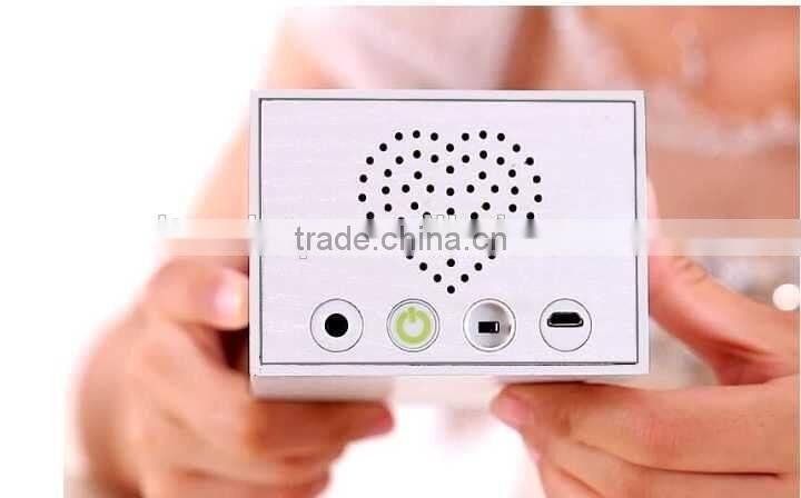2016 Newest Explosion Hot-selling Pandora's Box Multifunction Bluetooth Stereo Music Speaker Touch LED Lamp Wooden BT Speaker