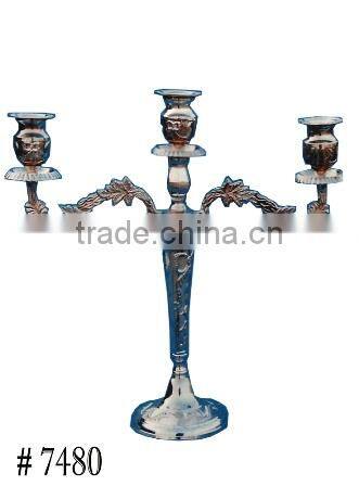 Aluminum Embossed Metal Candle Stand