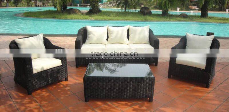 Outdoor Garden Furniture PE Rattan Sofa