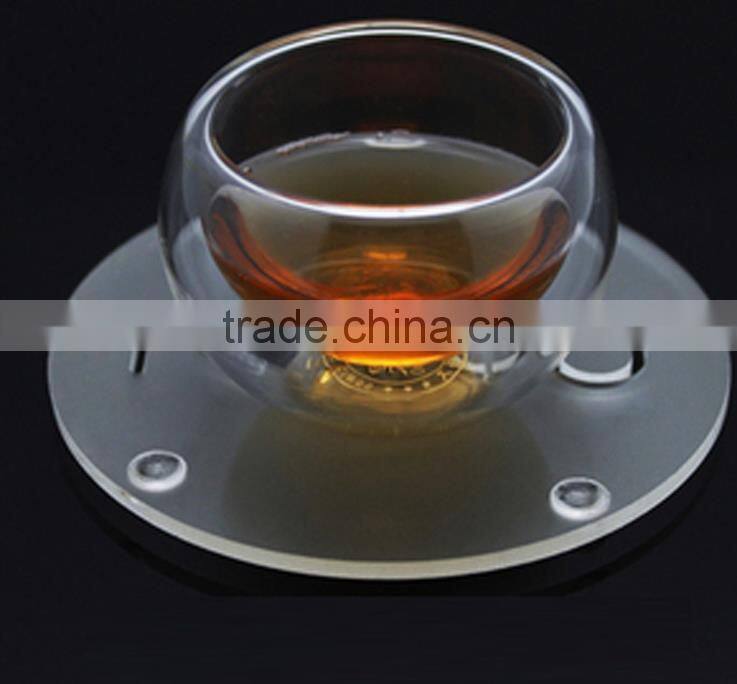 Clear transparent acrylic coaster,OEM cheaper plastic coaster