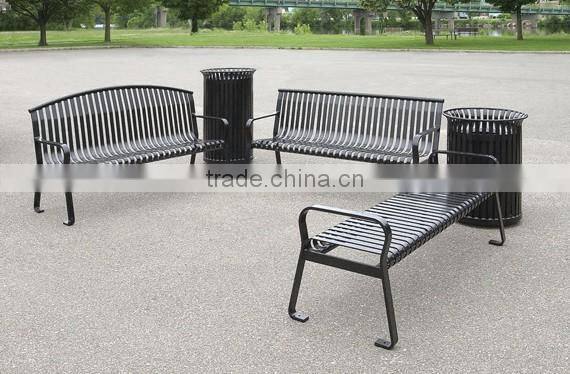 public park metal outdoor bench for street