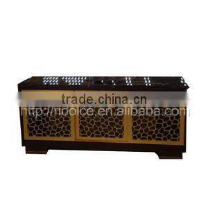 Nail salon reception desk Solid wood office table design receptionist table DS-Y070