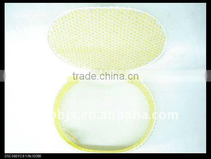 Green pearl wire storage box set with lid