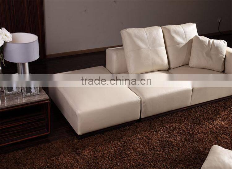 modern luxury furniture white italy geniune leather living room sofas