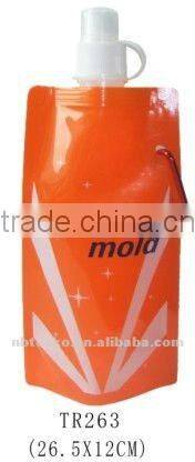PVC water Juice Wine foldable Bag/Folding water bottle/ folding water bag