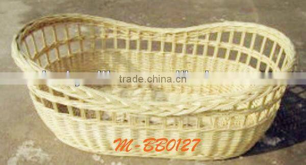 Eco-friendly willow mose basket & natural materail baby basket