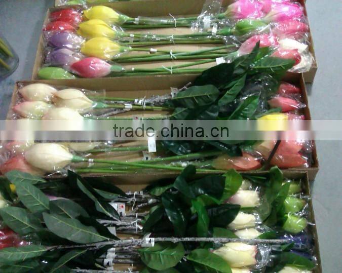 plastic flower bouquet wedding silk rose flower bouquet