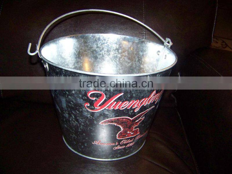 Full Color Printing Metal Ice Bucket