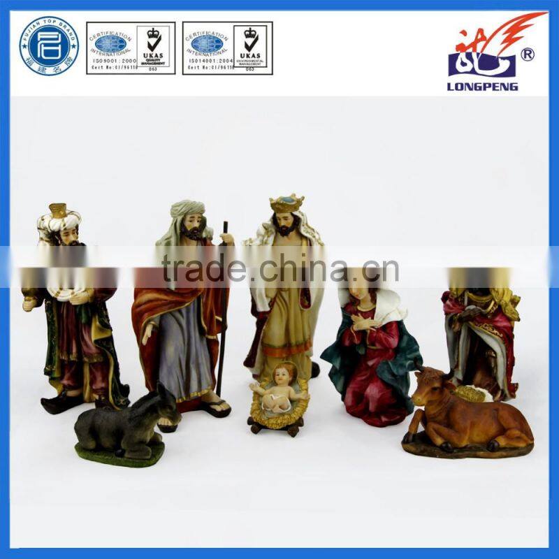 My First Traditions Nativity Set Figures,Resin Nativity Figurine Set,Christmas Three Kings Nativity Set Scene Figures Baby Jesus