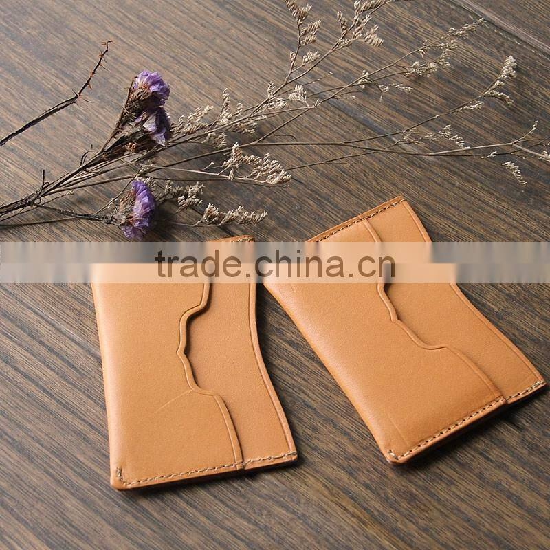 Custom Personalized Unisex PU leather Card Holder Simple Design Card Pocket
