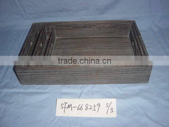 distressed unique wood serving tray