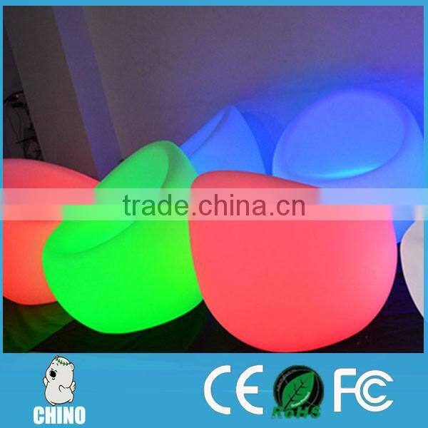 Illuminated Led Waterproof sofa with rechargeable battery