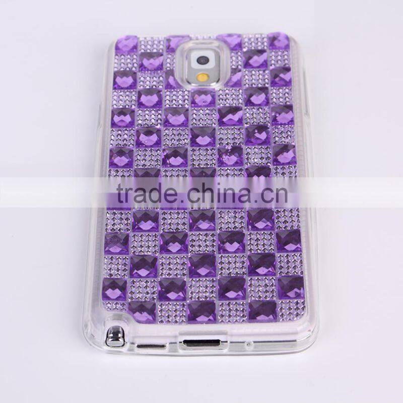 Luxury diamond stone phone case for Samsung NOTE 3