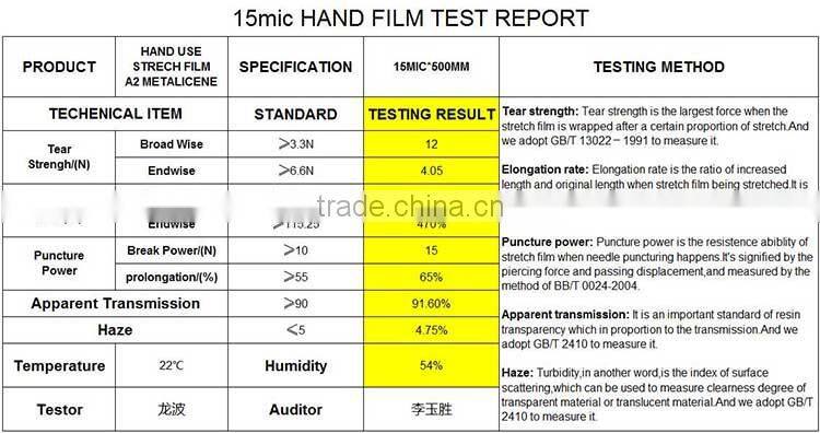 import material LLDPE jumbo roll plastic film