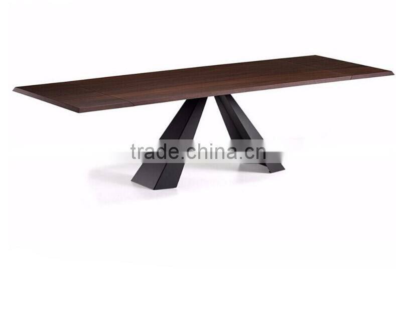 Momoda luxury Italy modern furniture 1PC customized 8-12 chairs extending dining table Dubai middle east dining room furniture