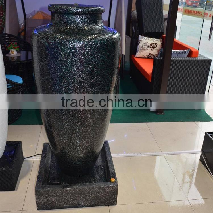 lighted fountains waterfalls fiberglass vase fountains for sale
