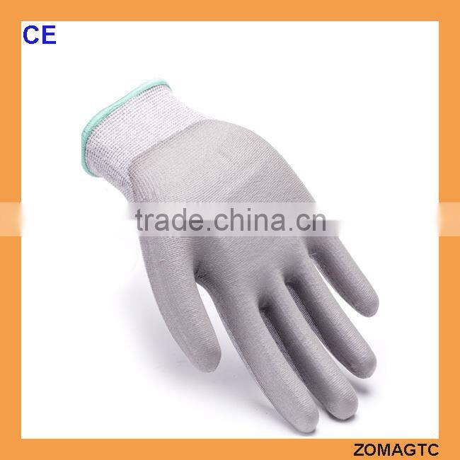 PU Top Fit Grip Coated Industry Cut Resistant Safe Workshop Gloves