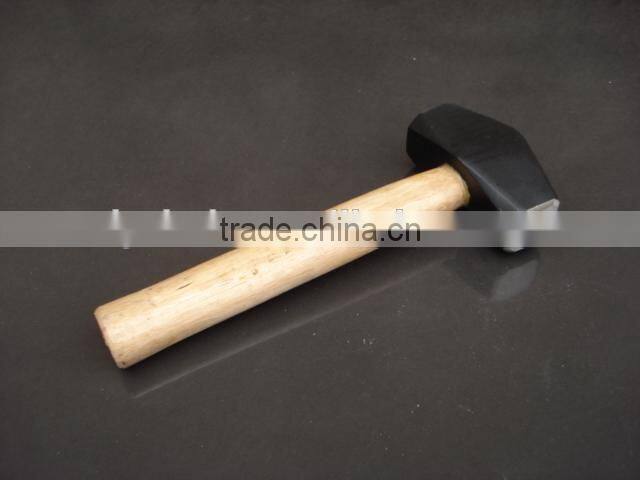 Bush hammer with wooden/firber/plastic-coated handle