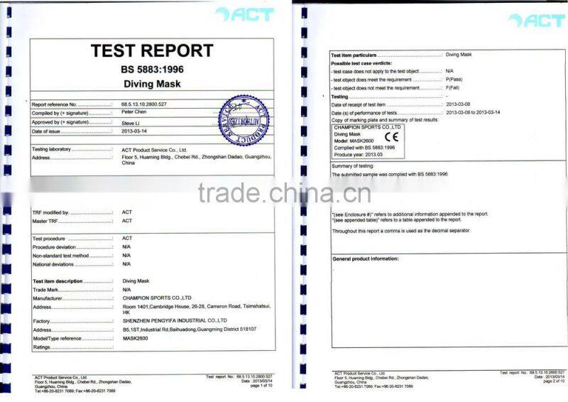 2014 Latest Diving Snorkel