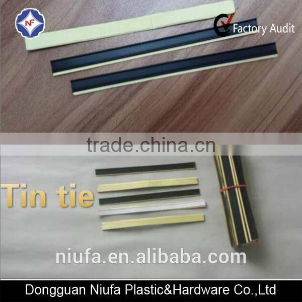 kraft paper bag used self adhesive plastic tin tie