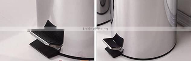 2016 410# stainless steel dustbin/trashcan with good quality