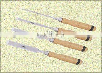wooden handle hardened carpenter steel chisel