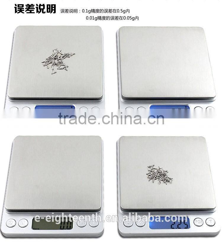 2016 Mini 2kg 2000g/0.1g w/2Trays Electronic Digital Platform Jewelry Weighing Scale