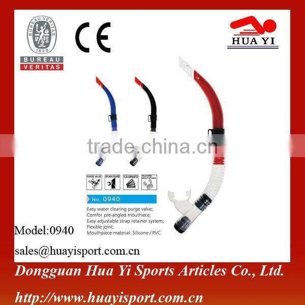 Popular fashionable beautiful oem printing logo pvc diving snorkel