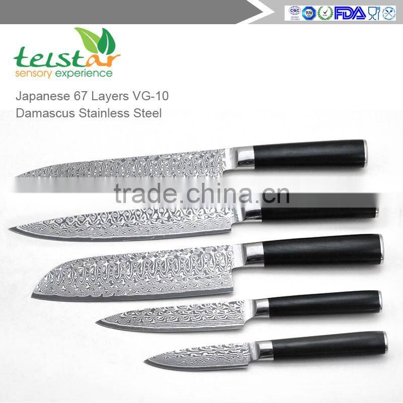 2017 new technology 8 inch Japanese VG10 Damascus Slicing knife with Micarta handle