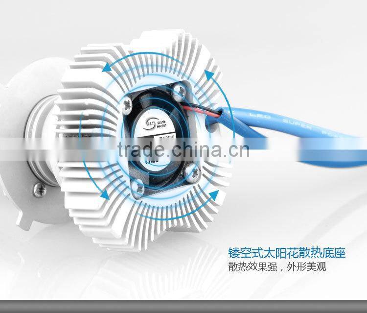 Car HID light,led light,high-power LED headlights,Led head lamp,H4 HI-LOW more than 2400LUMENS