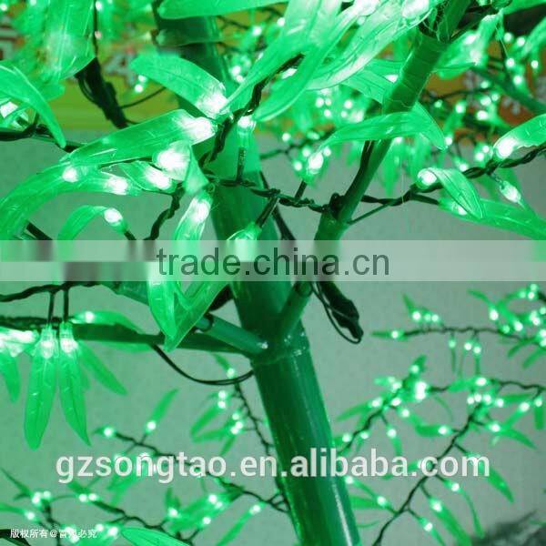 2016 Bamboo LED Green lighted Tree Indoor Outdoor Artificial Lighted trees