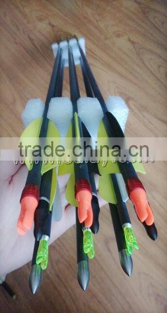 Mixed Camouflag Carbon Fiber Steel Arrows With 100gr Screw-in Points And Blazer Vanes