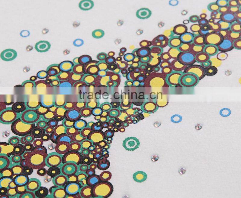 custom men cotton plain printing solid t shirt