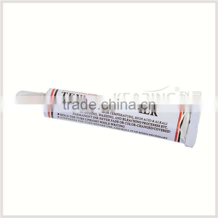 65ml textile marker with 2 years life shelf span weight 90g/pcs TM25-Y/B/R